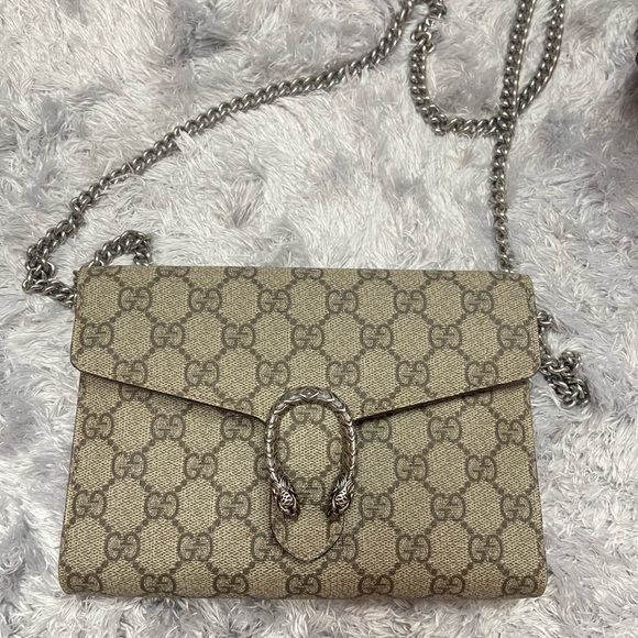 Gucci Dionysus GG Supreme chain Wallet - Picture 1 of 4